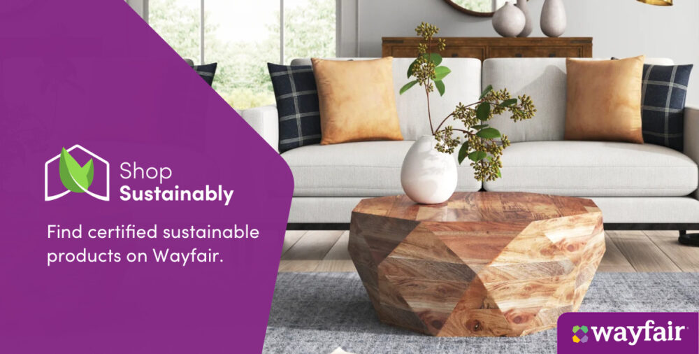 Wayfair’s New Shop Sustainably Filter Highlights Green Seal-Certified Products